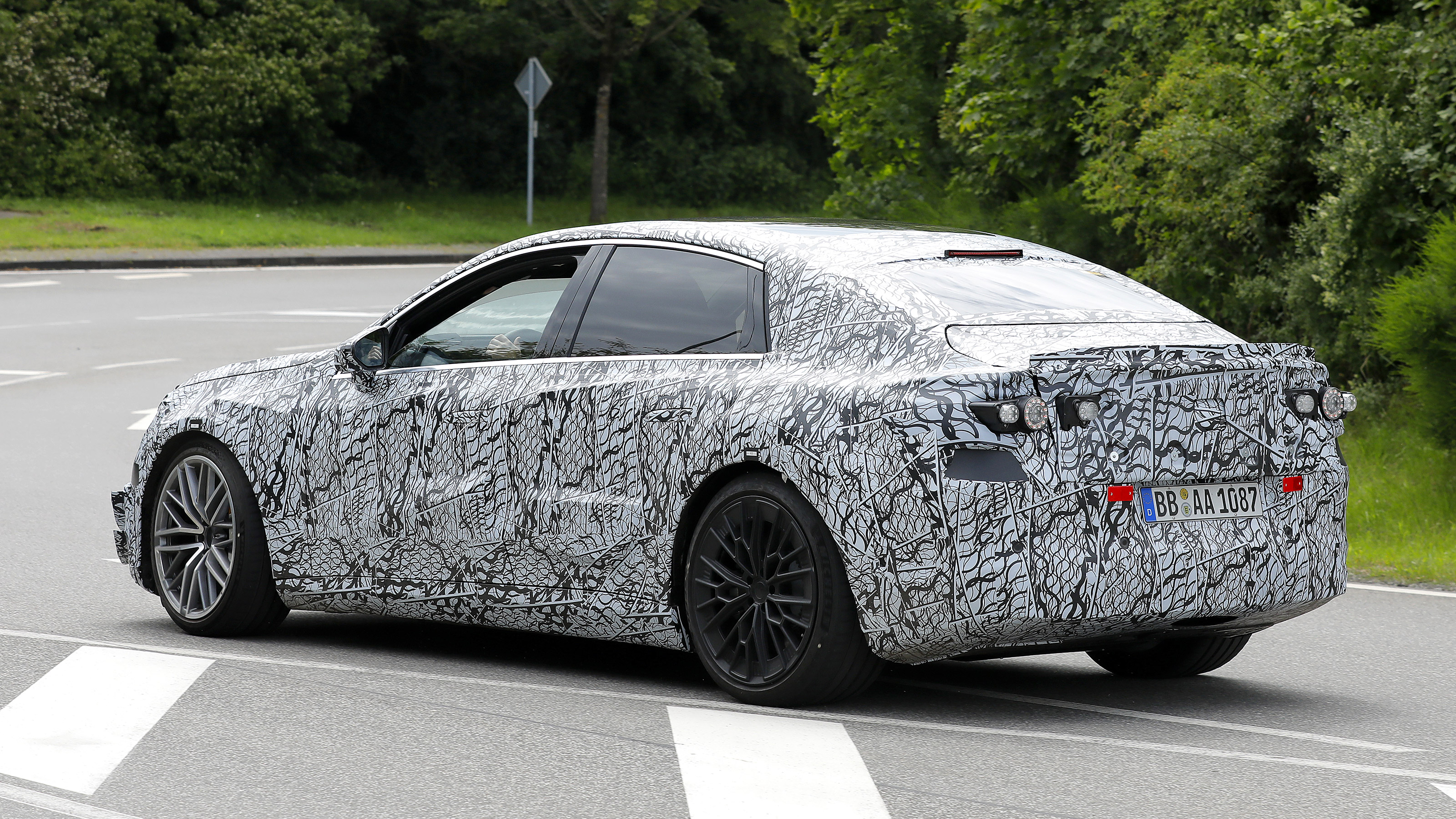 Mercedes E-Class EV spyshot 7
