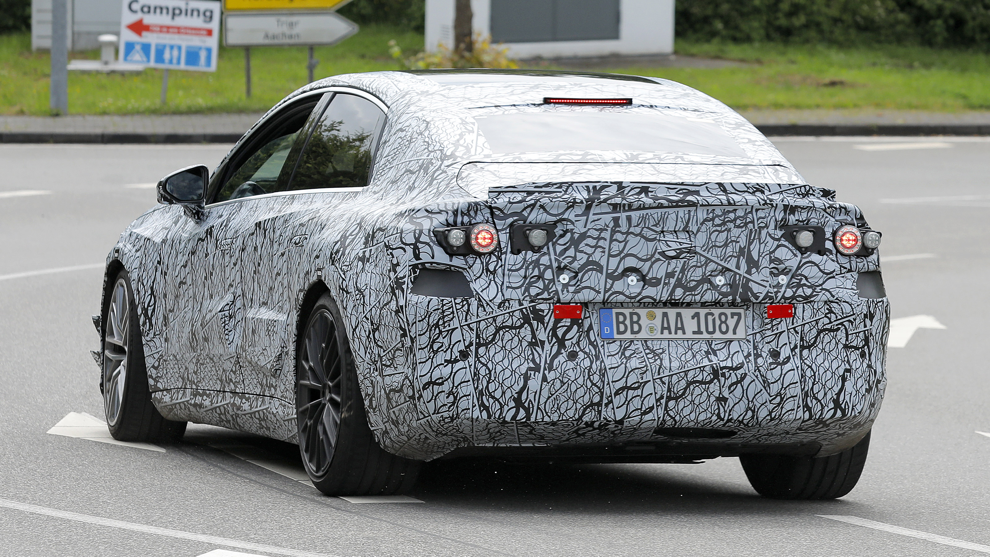 Mercedes E-Class EV spyshot 8