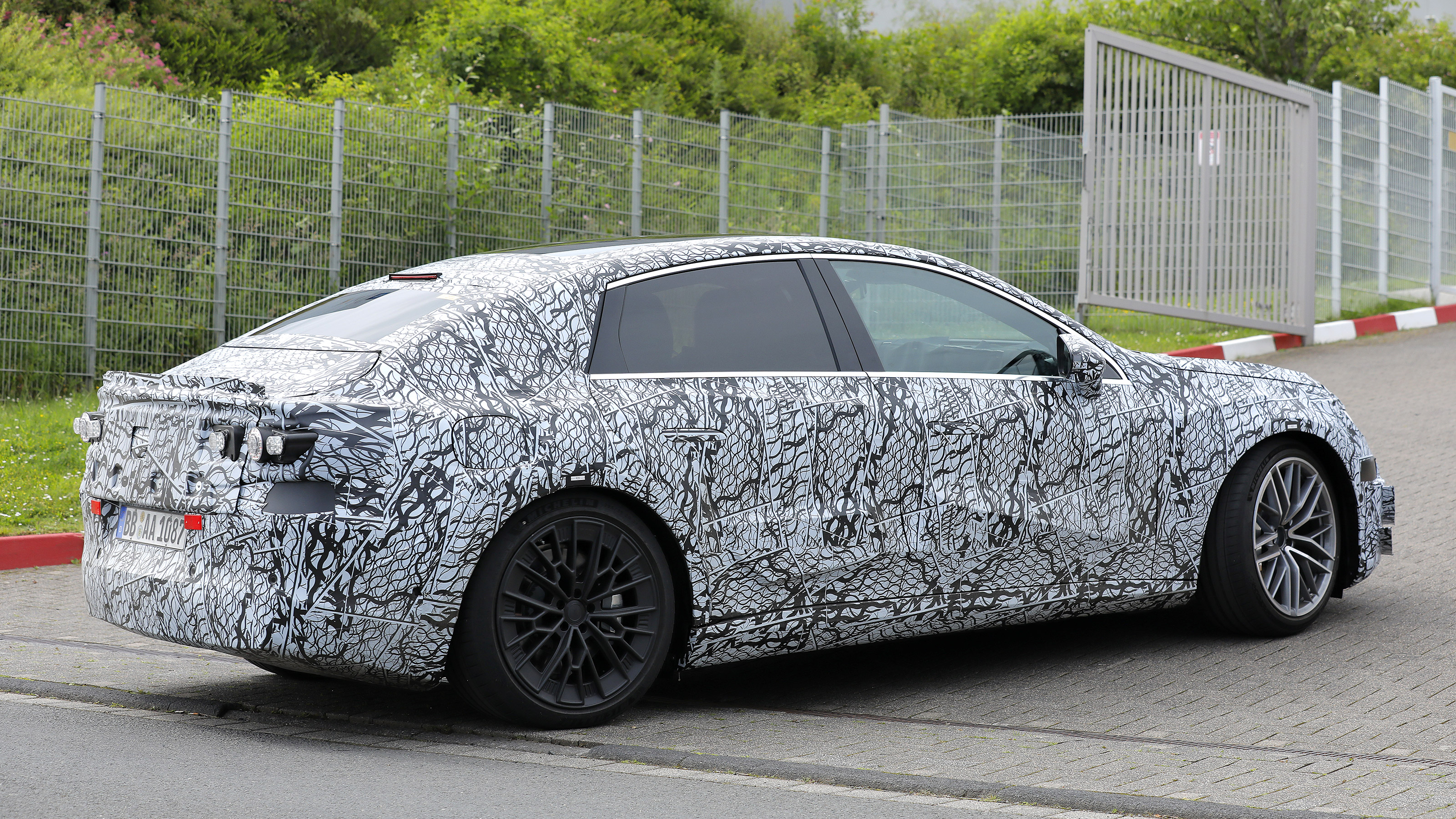 Mercedes E-Class EV spyshot 2