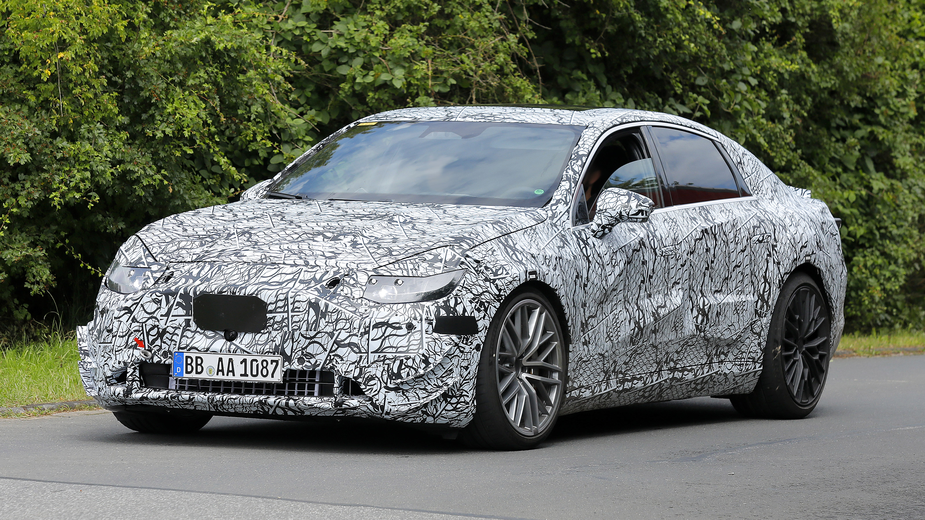 Mercedes E-Class EV spyshot 4