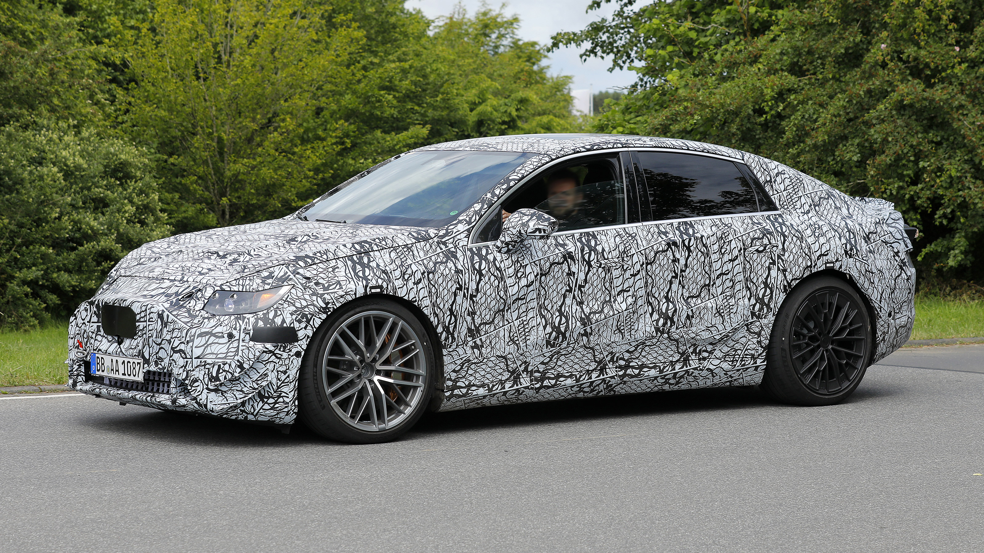 Mercedes E-Class EV spyshot 5