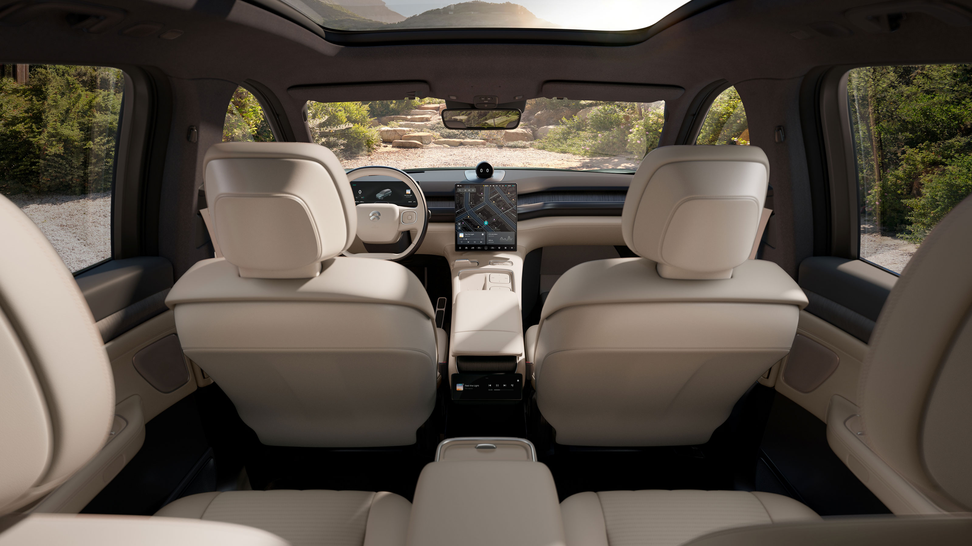 NIO EL8 rear interior overview