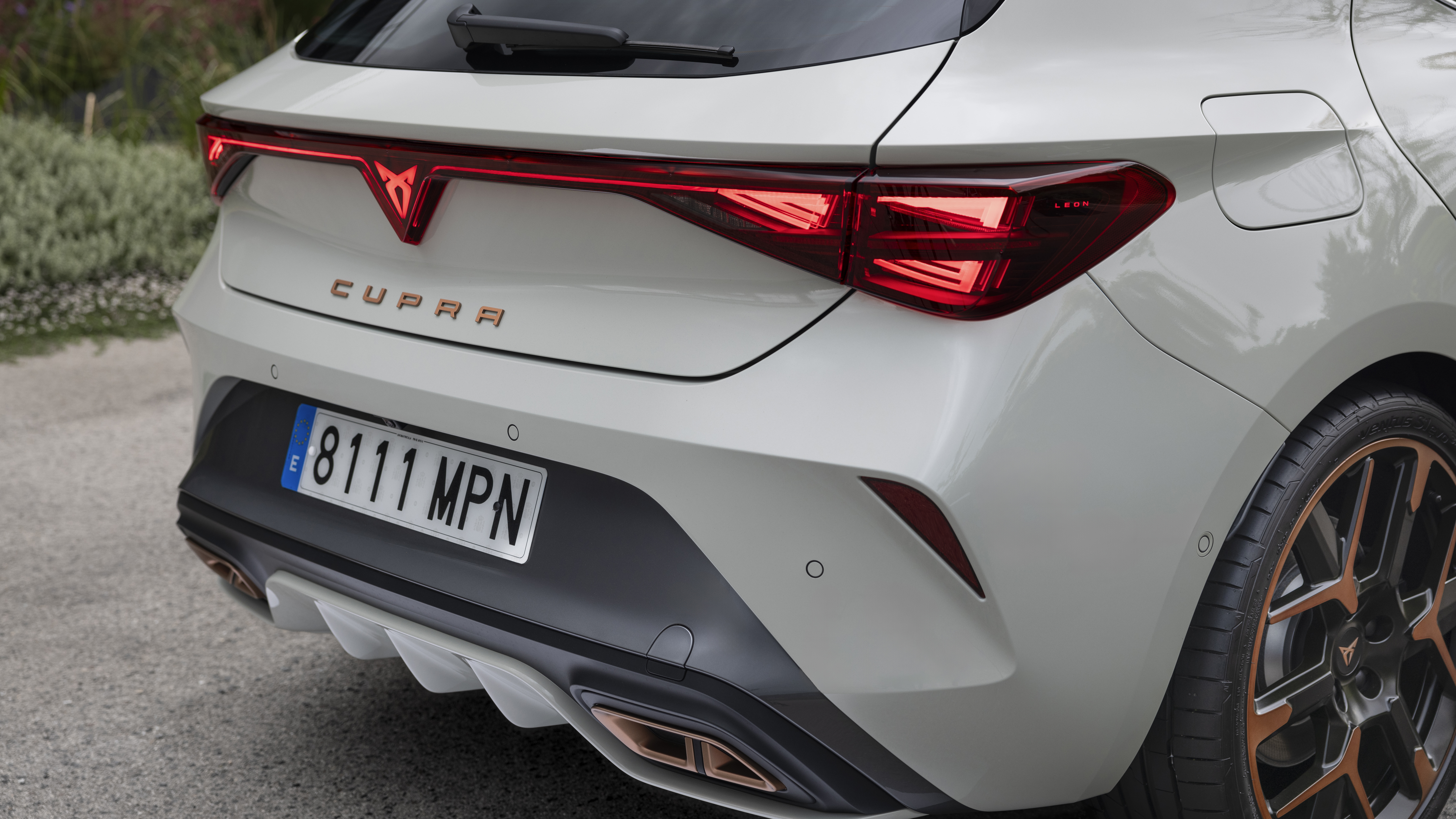 New 2024 Cupra Leon - rear lights and exhaust 