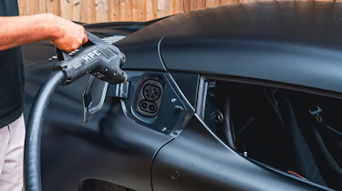 Nyobolt EV being plugged in