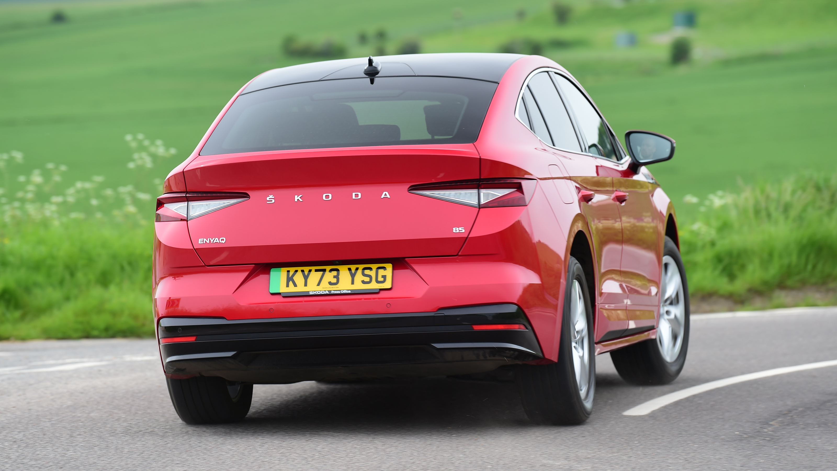 Skoda Enyaq Coupe - rear cornering