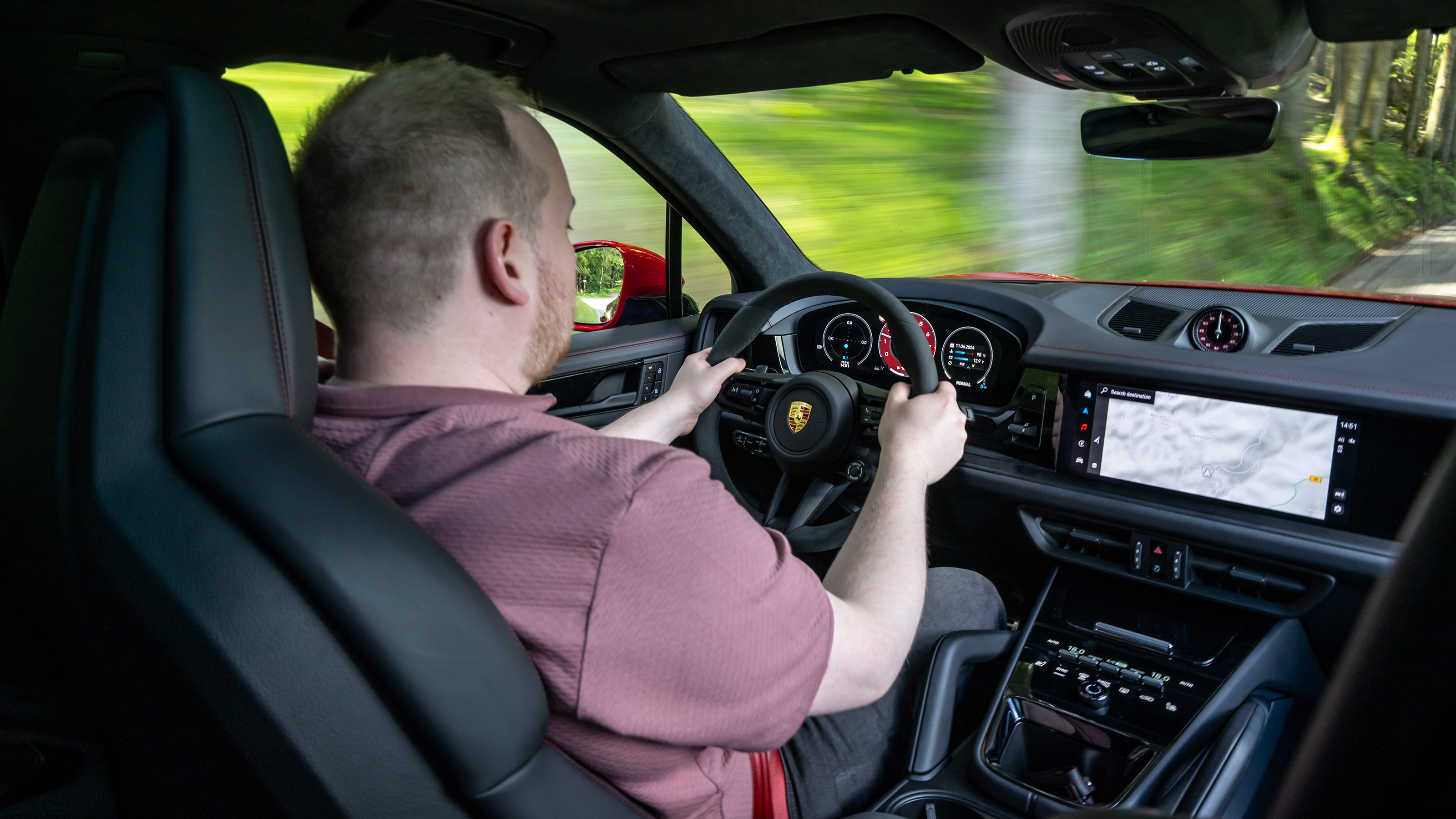 Ellis Hyde driving the Porsche Cayenne GTS