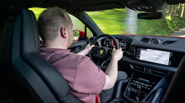 Ellis Hyde driving the Porsche Cayenne GTS