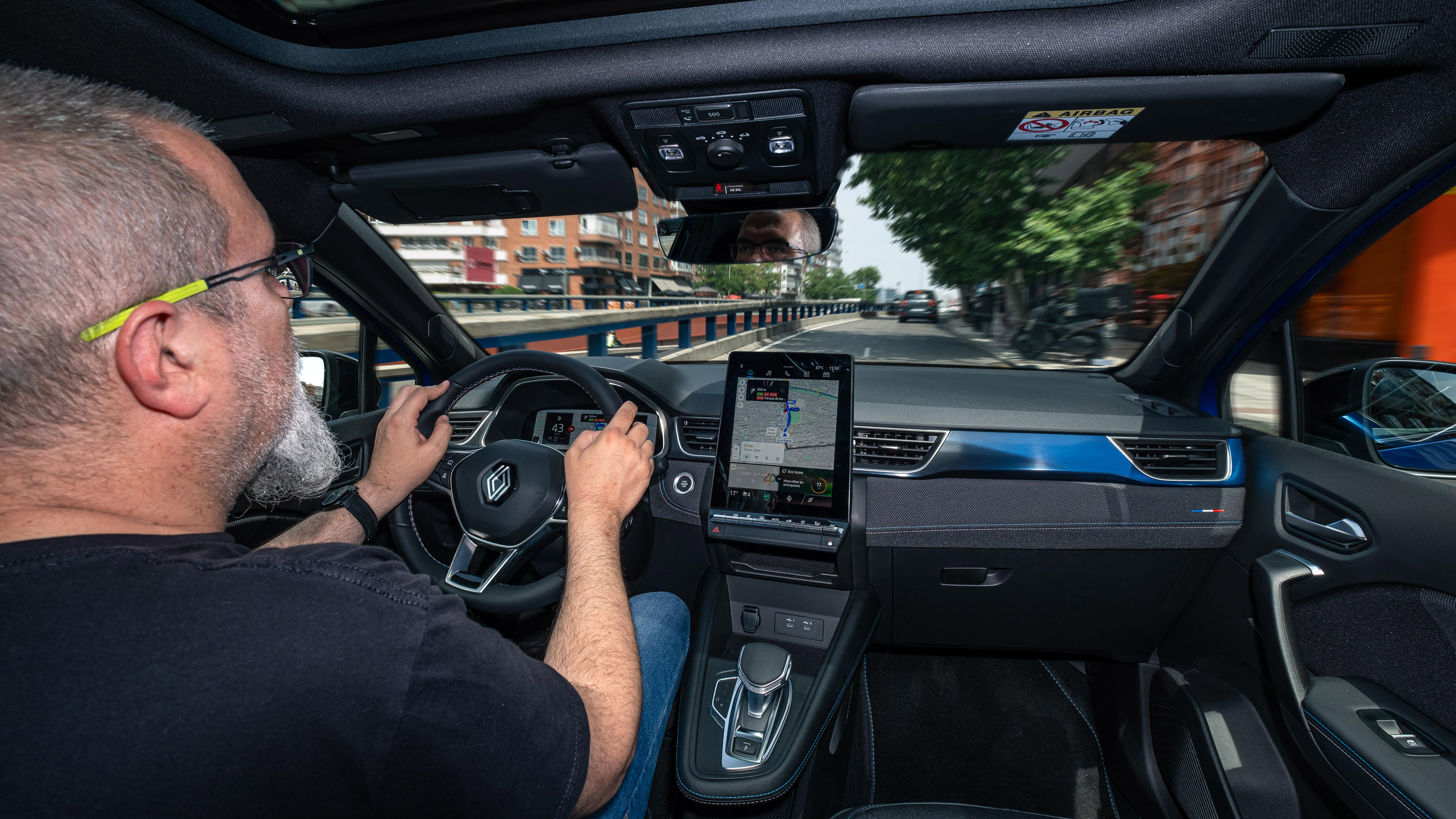 Dean Gibson driving the facelifted Renault Captur
