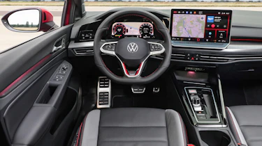 New Volkswagen Golf GTI interior driver view