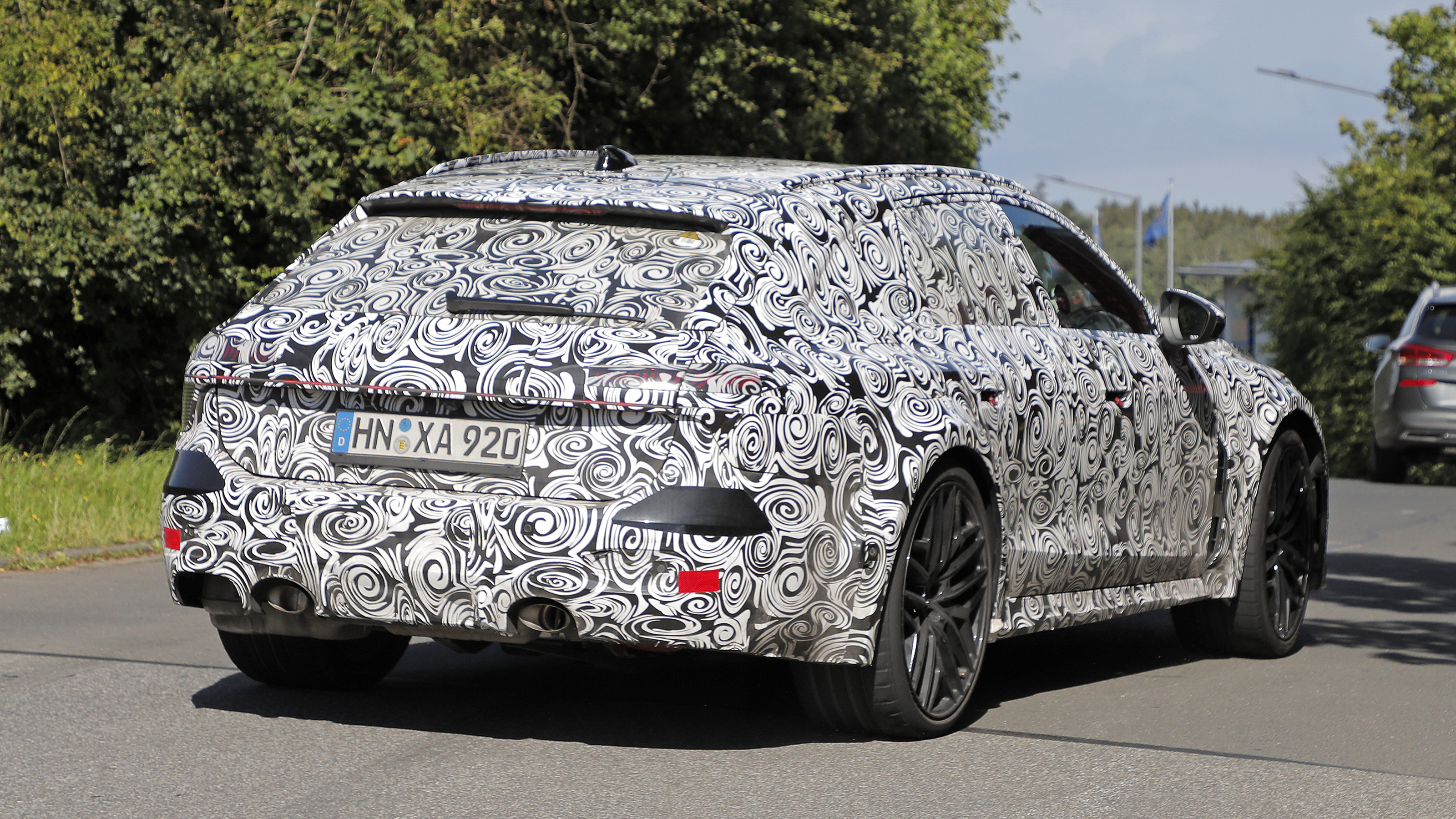 Audi RS 7 Avant (camouflaged) - rear cornering