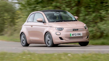 Fiat 500e Convertible - front cornering