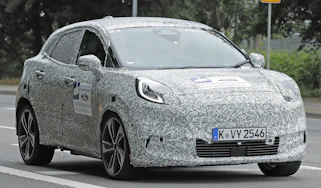 Ford Puma Gen-E spy shot - front 3/4