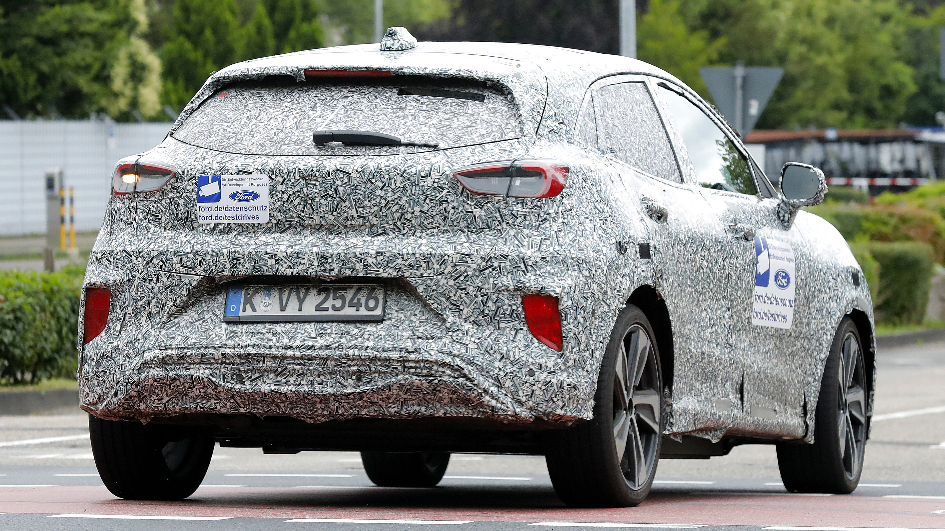 Ford Puma Gen-E spy shot - rear 3/4