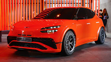 Genesis GV60 Magma Concept at Goodwood FOS - front 3/4