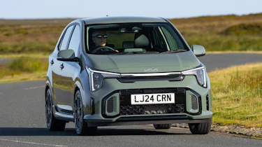 Kia Picanto facelift UK - front cornering