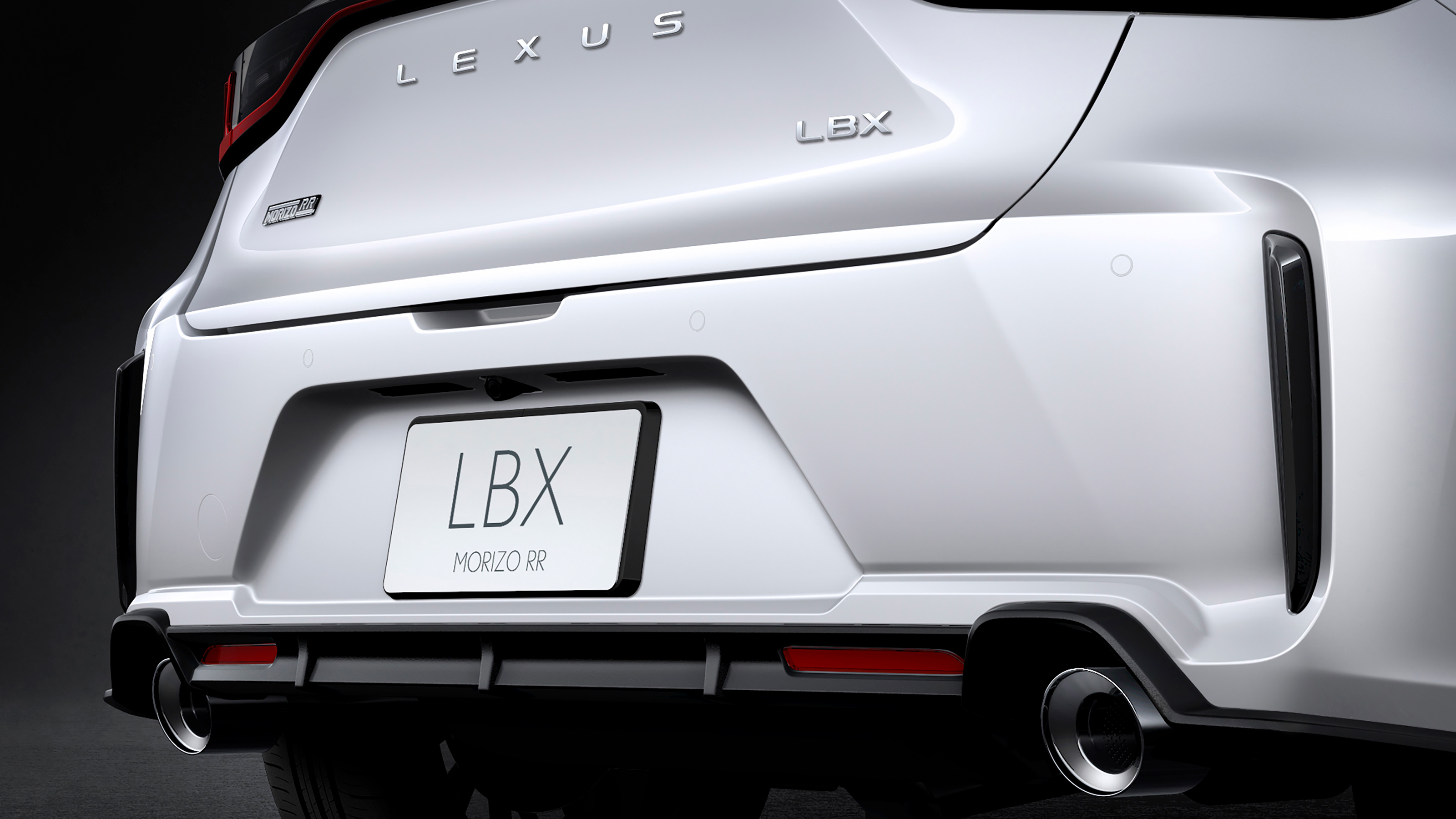 Lexus LBX Morizo RR - exhaust pipes