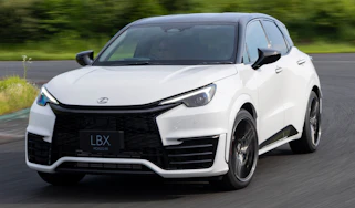 Lexus LBX Morizo RR - dynamic front 3/4