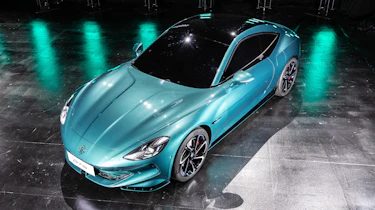 MG Cyberster GTS concept - front above