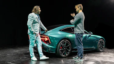Alastair Crooks with the MG Cyberster GTS concept - interview