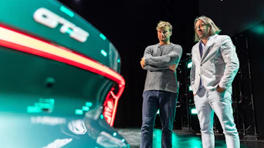 Alastair Crooks with the MG Cyberster GTS concept - detail