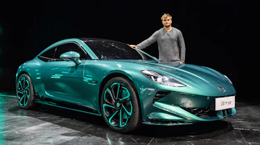 Alastair Crooks with the MG Cyberster GTS concept - front