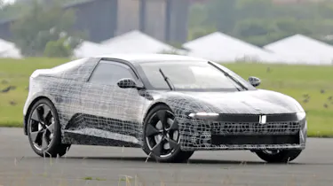 Mystery electric coupe - spyshot 1