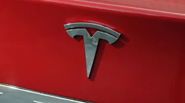 Tesla logo badge