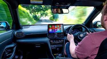 Auto Express news reporter Ellis Hyde driving the Toyota Yaris Cross