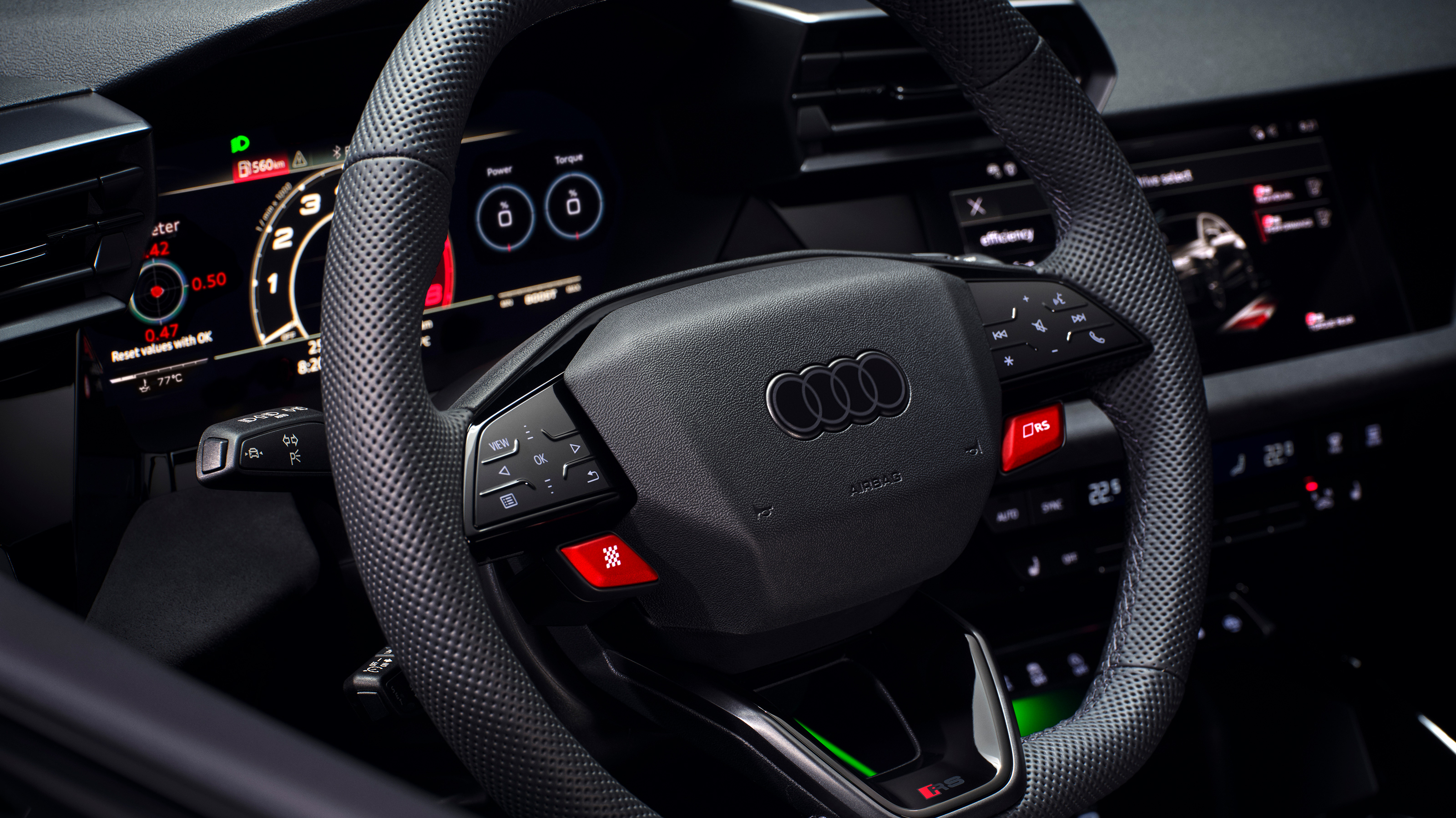 Audi RS 3 Sportback - steering wheel