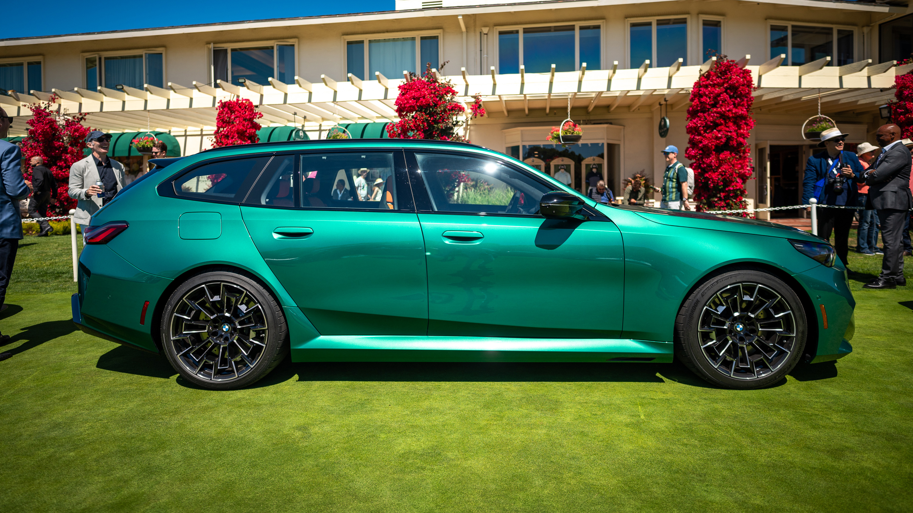 BMW M5 Touring on display at Monterey Car Week - side