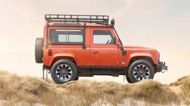 Land Rover Defender V8 90 by Works Bespoke - side static