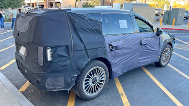 Hyundai Ioniq 9 test car (camouflaged) - rear