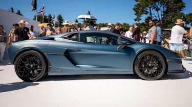 Lamborghini Temerario on display at Monterey Car Week - side static
