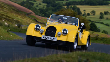 Morgan Plus Four - front cornering