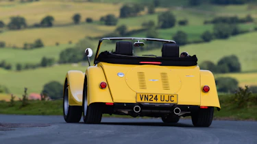Morgan Plus Four - rear cornering