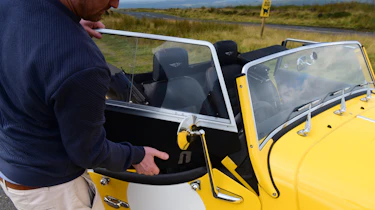 Morgan Plus Four - front door