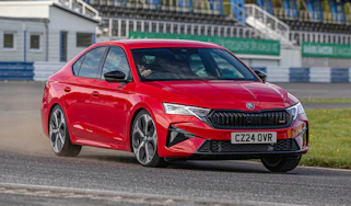 New updated Skoda Octavia vRS - front cornering