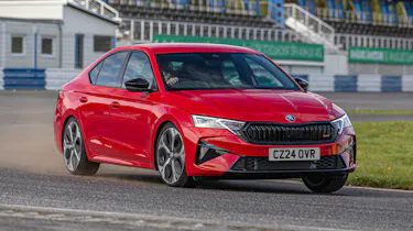 New updated Skoda Octavia vRS - front cornering
