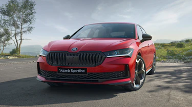 New Skoda Superb SportLine hatchback - front