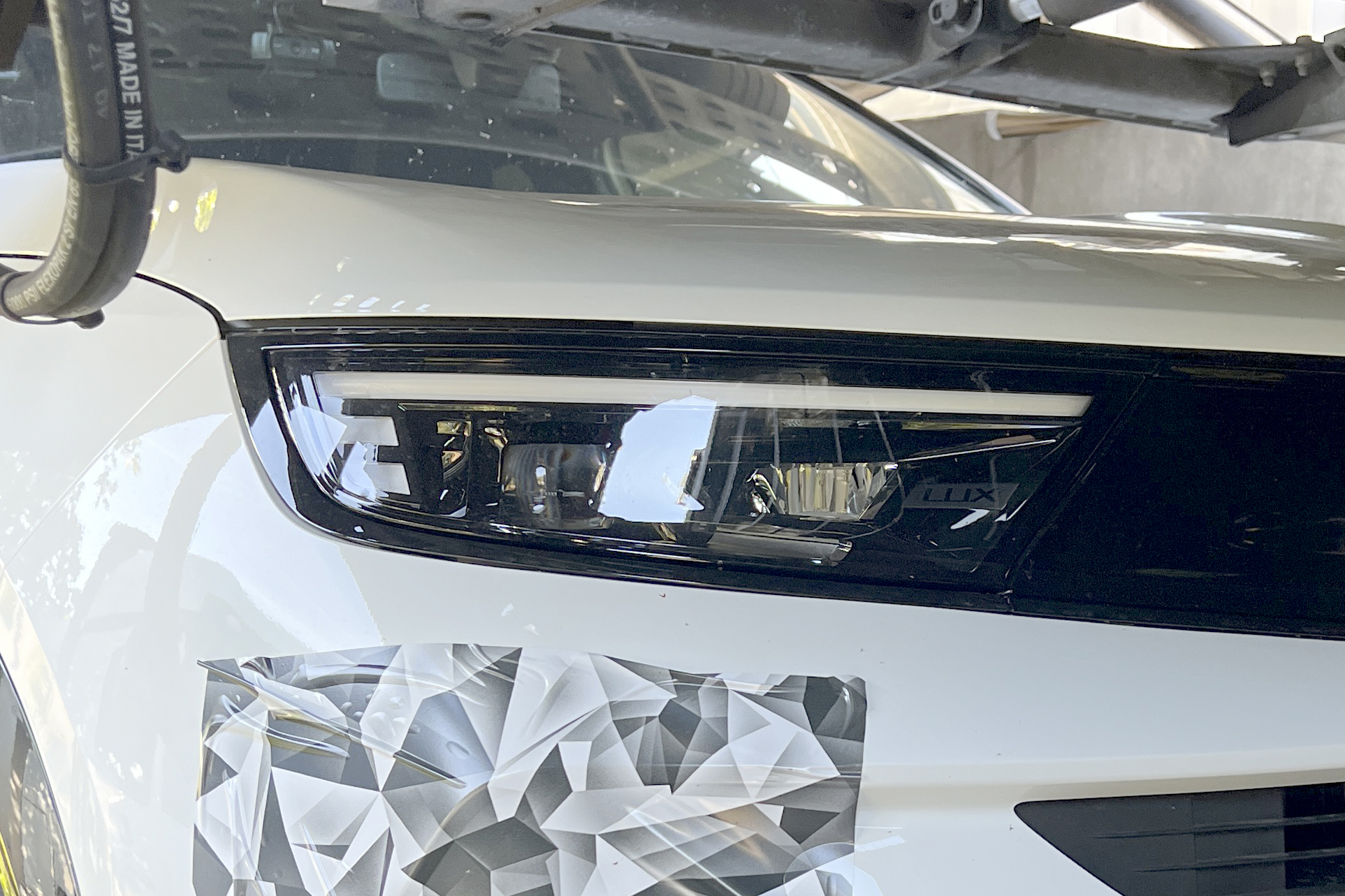 New facelifted Vauxhall Mokka spy shot - front headlight 