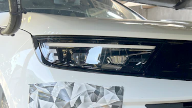 New facelifted Vauxhall Mokka spy shot - front headlight