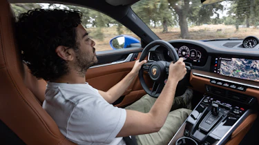 Jordan Katsianis driving the Porsche 911 Carrera