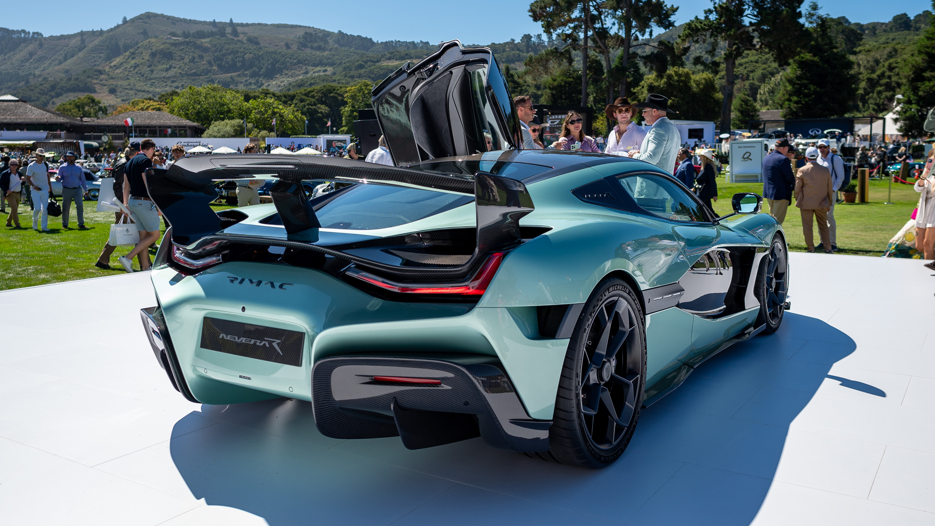 Rimac Nevera R at Monterey Car Week - rear 