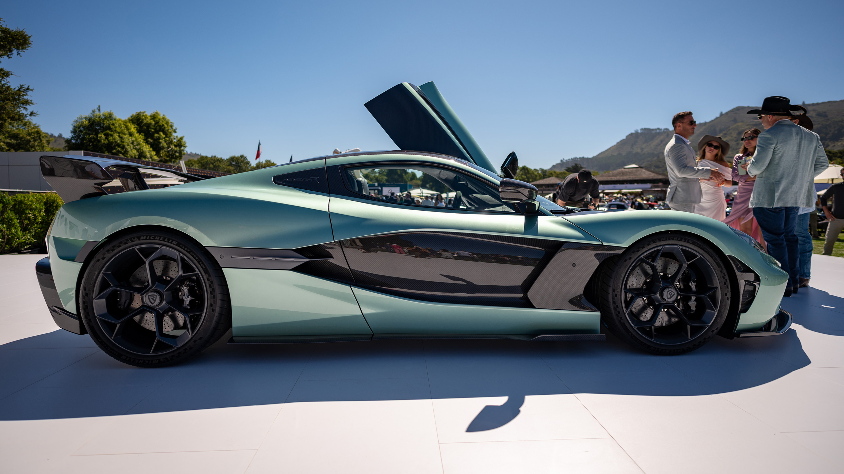 Rimac Nevera R at Monterey Car Week - side 