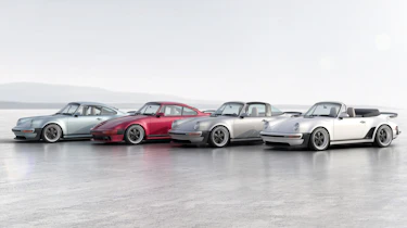 Singer 911 Turbo restomod Slantnose, Targa and Cabriolet - front 3/4