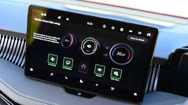 New Skoda Superb UK drive - infotainment screen
