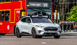 Ford Mustang Mach-E self-driving artificial intelligence software from Wayve - front