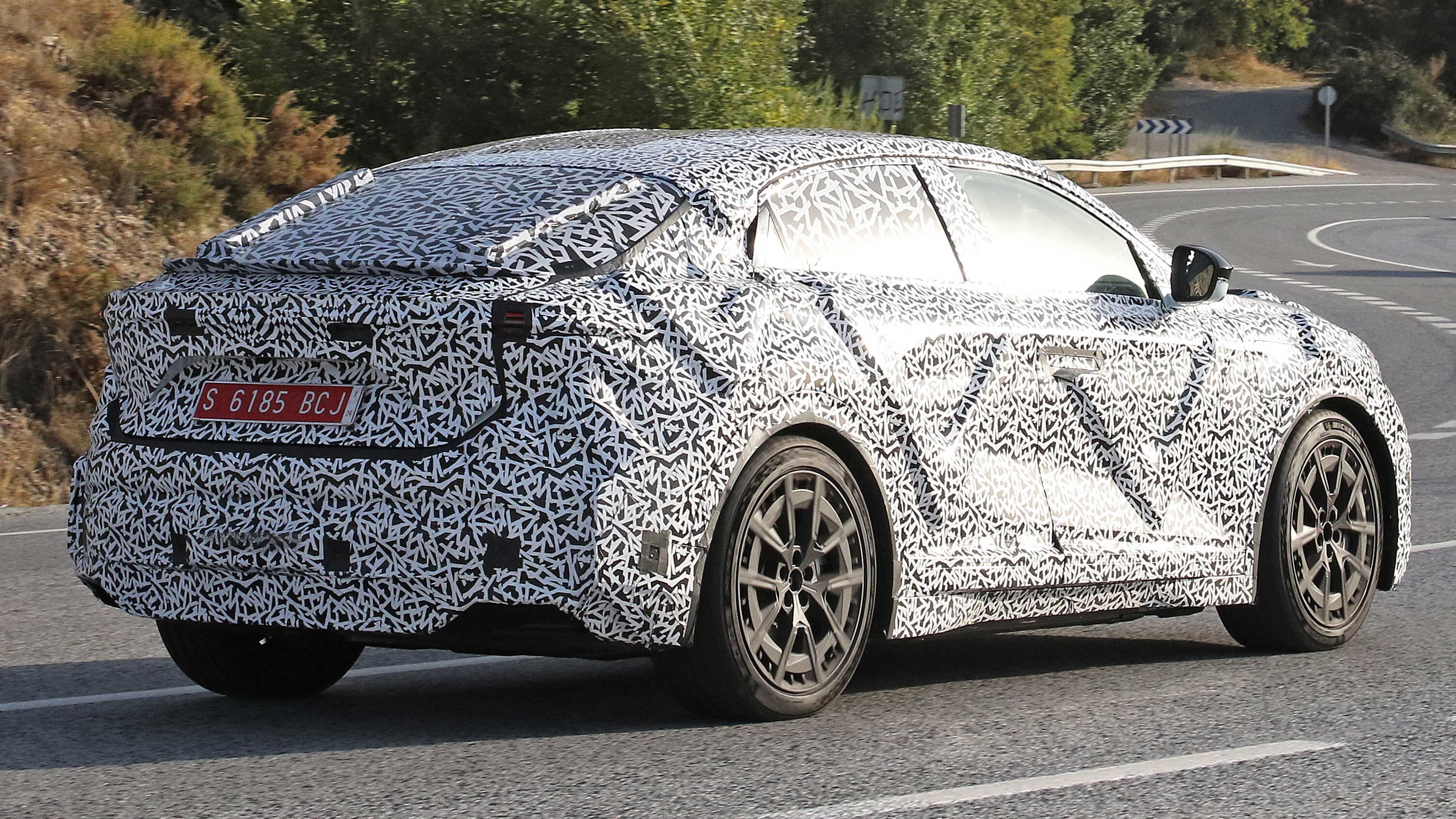Alpine A390 spy shots - rear 3/4