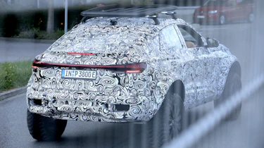 Audi Q6 e-tron Dakar (camouflaged) - rear cornering