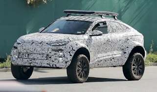 Audi Q6 e-tron Dakar (camouflaged) - front static
